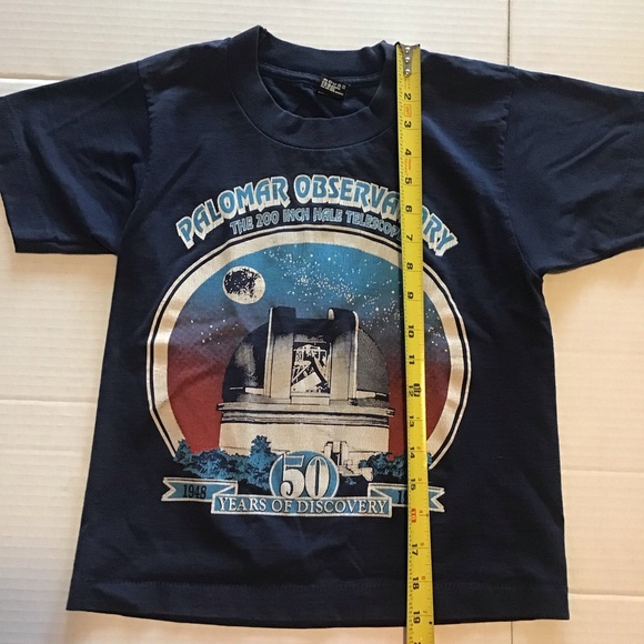 Vtg Palomar Observatory 200” Hale Telescope Single Stitch T Shirt Kids Sz 10-12 - Picture 3 of 7